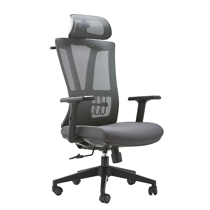 Grey High Back Desk Chair