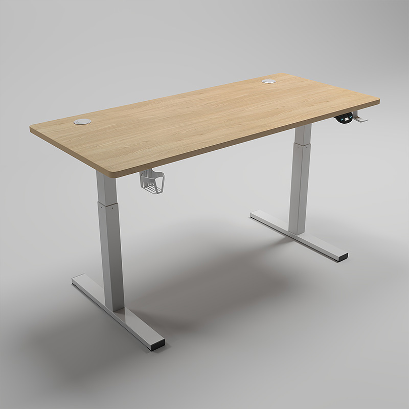 Luxury Electric Single Motor Standing Desk with Adjustable Height for Home or Office